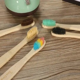 Cepillos De Dientes De Bambú Con Cerdas Suaves, 60 Uds Cepillo De Dientes Para Niños Cepillo De Dientes Para Parejas Cepillo De Dientes Desechable... 