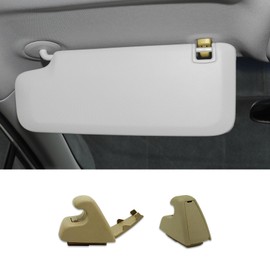 RGOAANC 2PCS Sun Visor Support Clip Retainer, Interior Sun Visor Hook Clips, Auto Sunvisor Hook Bracket Holder, Car Visor Accessories Sun Visor Clip Compatible with Chevy Cruze Sonic Spark (Beige)