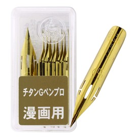 Zebra Comic Pen Nib- Type Professional - G Model - Titanium - Pack of 10 (PG-7B-C-K)