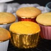 100 Pack Cupcake Liners with Lids 3.5 Oz Foil Baking