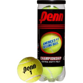 Penn Championship Extra-Duty Felt Tennis Balls Can - 3 Count per Can