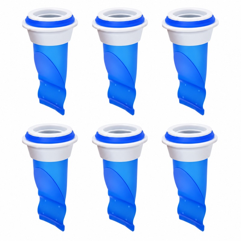 6-Piece Adjustable Silicone Floor Drain Trap – One-Way Backflow Preventer