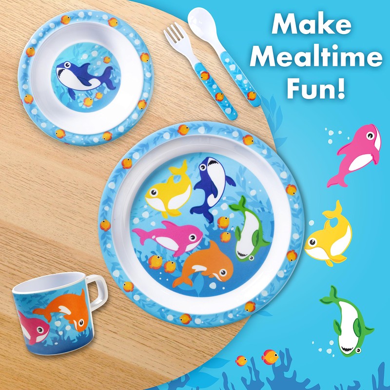 5 Pc Mealtime Feeding Set for Kids and Toddlers -