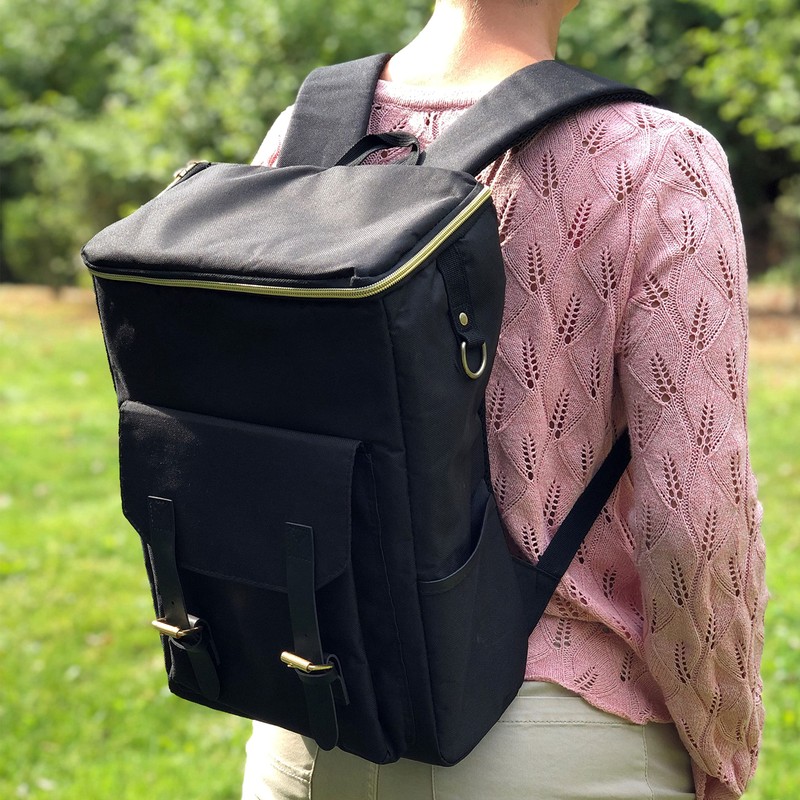 Cepewa Thermal Backpack | Black Polyester 600D 28 x 41