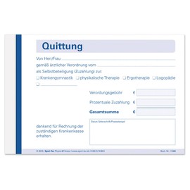 Quttungsblock Receipt Book Receipt Receipts 5 x 50 Sheets Self-Copying