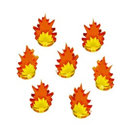 LITKO Artillery Strike Markers | Explosion Indicator | Fire Blast | Damage & Destruction | Compatible with Bolt Action, Battletech, Warhammer 40K, Kill Team (Small)