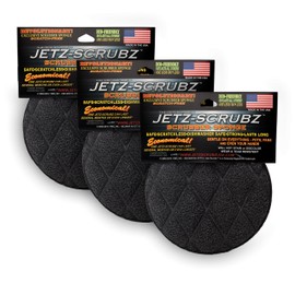 Jetz-Scrubz Scrubber Sponge, J22/3, Round, Set of 3, Made in the USA