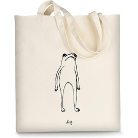 Canvas Tote Bag Aesthetic for Women, Cute Reusable Cloth Cotton Bags for School Shopping Beach Grocery (Apricot, One Size)