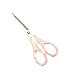 6.5" Office Scissors Pink Craft Scissors Round Body All Purpose Scissors Professional Tailor Dressmaker Fabric Shears (Pink Scissors)