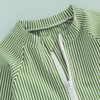 Nibbcoa Toddler Baby Boys Seersucker Long Sleeve Swimsuit Trunks Bathing