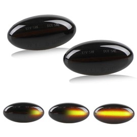 Rui Xin Trade 2 pieces Led Dynamic Side Marker Turn Signal Light Sequential Blinker Light For Peu geot 1007 107 206 207 307 407 607 Partner Expert Citroe-n C1 C2 C3 C5 C6 Xsara Picasso Berlingo Jumpy