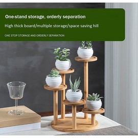 Desktop flower pot shelf, home decoration balcony bay window succulent plant rack office special creative wooden plant stand