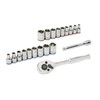 Kobalt 20-Piece Standard (SAE) and Metric Mechanic's Tool Set with
