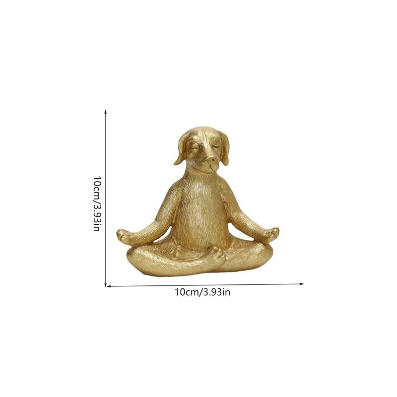 Leheybia Meditation Statue - Dog Yoga Pose Statue, Garden Decor,
