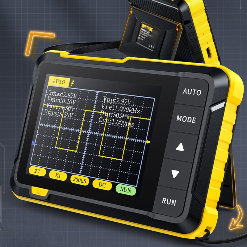 Handheld Mini Oscilloscope Portable Digital Oscilloscope for Beginners Repair Maintenance