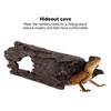Resin Wood Aquarium Decorations Reptile Hollow Tree Trunk Cavern Bark
