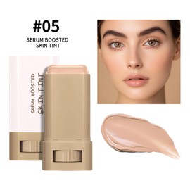 Foundation Stick, Serum Boosted Skin Tint - Covering, Moisturising Concealer with Beauty Balm, 24HR Natural Glow & Brightening for All-Day Flawless Skin