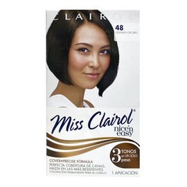 Tinte Permanente Miss Clairol 48 Castaño Oscuro