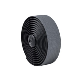 Fabric Knurl Gravel Reflective Handlebar Tape Gravel Bike - Road Bike Bar Tape with Handlebar Plugs and Finishing Strips - 200 x 3 cm - 3.5mm Thick Charcoal Grey