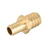 sourcing map Brass Reducer Barb Hose Connector Adapter 21 mm