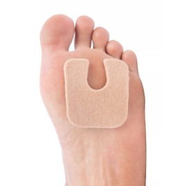 ZenToes U-Shaped Felt Callus Pads | Protect Calluses from Rubbing on Shoes | Reduce Foot and Heel Pain | Pack of 24 | 1/8” Self-Stick Pedi Cushions