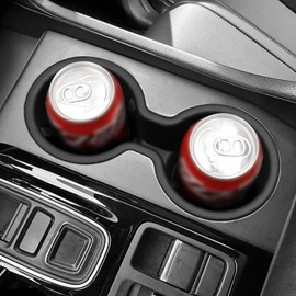 smabee Center Console Cup Holder Insert for Honda Pilot 2023-2026/ Passport 2024-2026/ Ridgeline 2024-2026 Car Accessories TPE Drinks Holder Box Organizer Car Interior Black