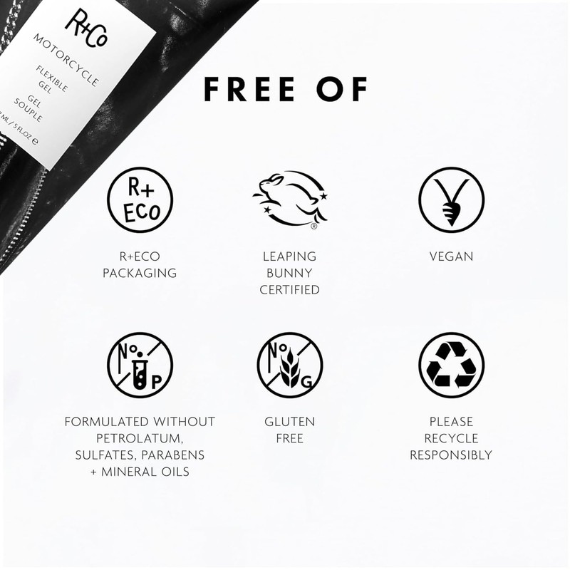 R+Co Motorcycle Flexible Gel - Hybrid Styling Gel with Flexible