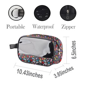 PXTIDY School Librarian Clear Makeup Bag Librarian Teacher Travel Cosmetic Bag Thank You Appreciation Gifts for Librarians