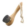 Baluue Facial Exfoliator Tool Skin Cleaning Brush Wooden Handle Deep