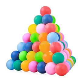 mizikuu 30 pieces mixed colour table tennis balls, training table tennis ball, ping pong balls, table tennis ball decorations for the amusement park, launch machine