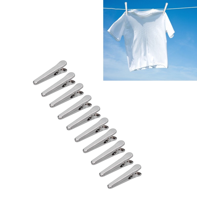 10PCS Stainless Steel Sealing Clip Coffee Bag Sealing Clip Food