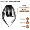 ELNX Clip in Fringe Human Hair 100% Bangs Hair Extensions