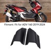 1 Pair Motorcycle Front Spoiler ABS Impact Protection Side Fairing