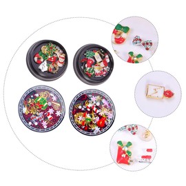 Healeved Christmas Nail Charms Rhinestones and for Nail Art for Holiday Manicure