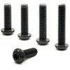 MonsterBolts - M4 x 12mm Button Head Socket Cap Screws,