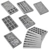 12 Stück Schmuckaufbewahrung Schublade Schmucktabletts Schmuck Organize aus Samt mit