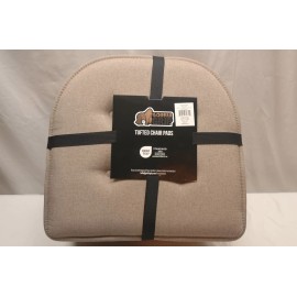 gorilla grip 6-Pack Gorilla Grip Tufted Nonskid Memory Foam Chair Cushions 16X17 Beige