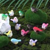 WEWAYSMILE 32 Pcs 8 Styles Mini Resin Birdie Figurines -