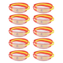 10PCS National Flag Glow Bracelet Silicone ABS Fans Luminous Cheer Props for 2022 World Football Match