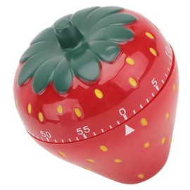 ULTECHNOVO Strawberry Shaped Mechanical Timer Manual Countdown Timer for Cooking and Baking Loud Alarm for Home Use Precise Timing for Reliable Results for Adults