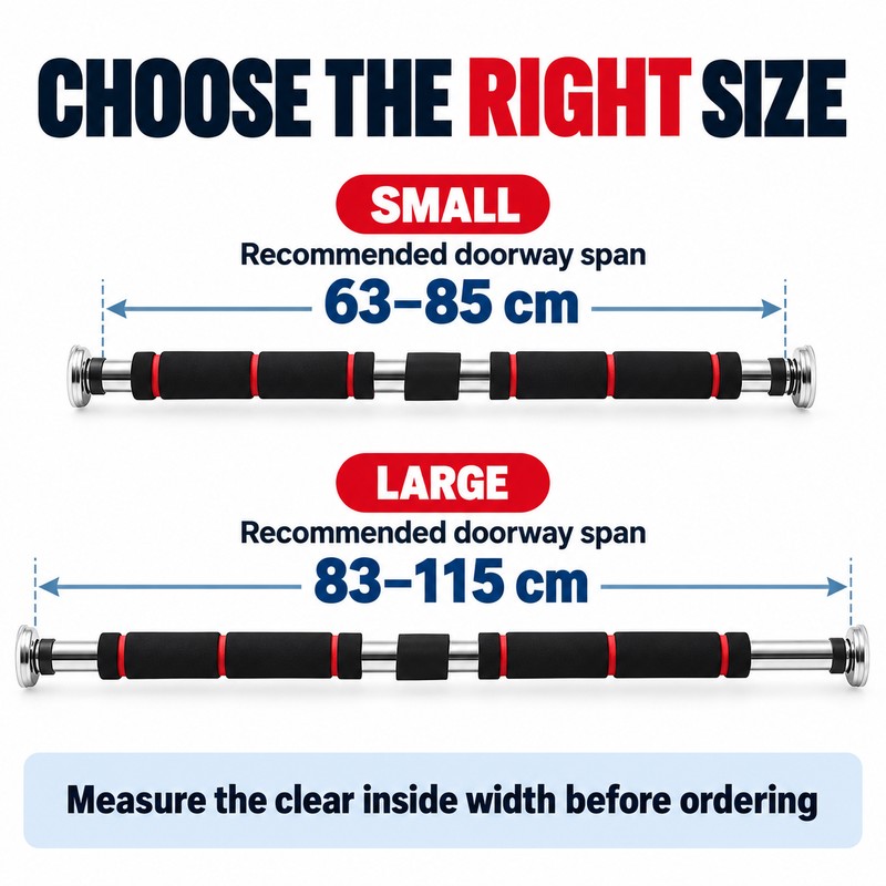 STARMAP Adjustable Doorway Pull Up Bar, 330 lb No-Drill Tension