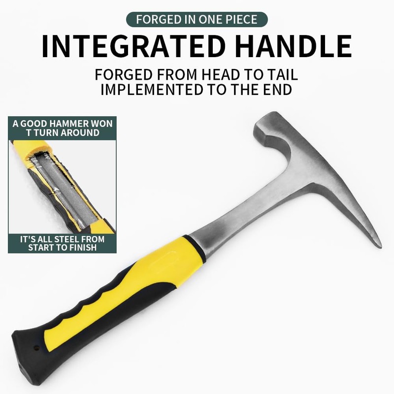 16 PCS Geology Rock Pick Hammer Kit, 22oz Hammer &