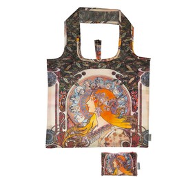 Fridolin Art Nouveau Zodiak Eco Foldable Shopping Bag in Bag, multicoloured