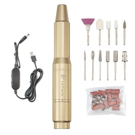 La Curie LaCurie021 Electric Nail Machine, Nail Care, Gel Nail Drill, Manicia Compatible, USB Powered, Nail Polishing, Cuticle Treatment, Exfoliating, Home Salon, 1 Year Warranty