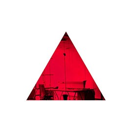 Marketing Holders Acrylic Mirror 9" Wide Triangle Light Red .118" Thick No Adhesive Reflective Pieces Perfect for DIY Arts and Crafts School Projects Home or Office Decor Special Events