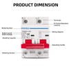 DC MCB Miniature Circuit Breaker 2P 80A 100A 125A 600V