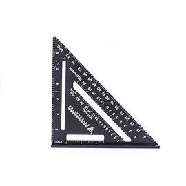 PEC 7" Rafter Square, Laser-Etched Graduations, Convenient and Quick Tool for Framing, Guiding, and General Layout Needs