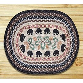 Earth Rugs Rug, 20 by 30", Mocha/Frappuccino/Black