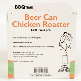 BBQ Time Beer Can Chicken Roaster Rack BBQ Time Grill Like A Pro NEW