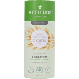 Attitude Oatmeal Sensitive Natural Care Deodorant - Avocado Oil, 85 g